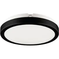 Milagro Lighting LED-taklampe Vera, svart, plast, Ø 22 cm, IP65