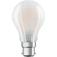 Osram LED-pære B22d Classic 827 6,5 W 2-pakk matt