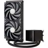 TRYX PANORAMA - Væskekjølesystem for prosessor - med L-formet AMOLED-skjerm - Radiatorstørrelse: 280 mm - (for: LGA115x Socket, LGA1200, LGA1700, LGA1851, AM4, AM5) - kobber - 140 mm - svart