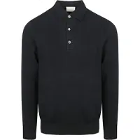 Profuomo Profuoo Langeret Poloskjorte Luxury Basic arineblå Blå ørkeblå Størrelse