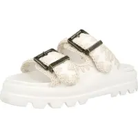 Mou for woman. MU.SW661001N White two buckle sandals (36), 1 to 3 cm, Casual
