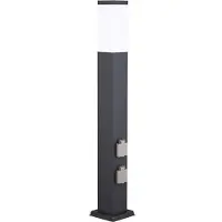 G&L Veilampe 400166140, høyde 80 cm, V2A, antrasitt, 2 stikkontakter