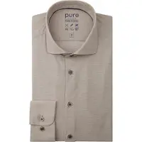 Pure Skjorte Melange Beige Størrelse