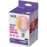 WiZ Connected Color G95 E27 Smart Filament Globe Bulb - RGB / 16 Millioner Farger + Dimbar Hvit LED