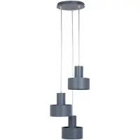 Sigma Hengelampe Rif 3, antrasitt, rund, 3 lyskilder, Ø 33 cm