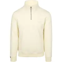Superdry for man. M2013750A Off-white Essential Logo Henley Sweatshirt (L), Casual, Cotton