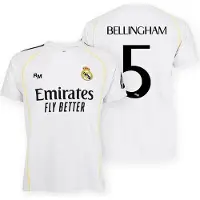 Real Madrid 25/26 Bellingham Hjem Junior T-skjorte Med Korte Ermer