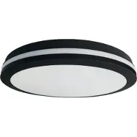 Milagro Lighting LED-taklampe Marlon, Ø 40 cm, svart, plast, IP54