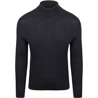 Suitable Pologenser Ribb Merino Marineblå Blå Mørkeblå Størrelse