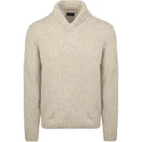Suitable Genser Sjal Tweed Eco Ull Ecru Beige Off-white Størrelse