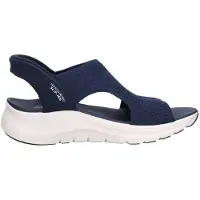 SKECHERS slip-in damesandal - Mørkeblå - Sandaler