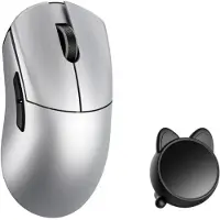 WLMouse HUAN Stainless Magnesium Alloy / Wireless 8K - Gaming mus - Optisk - 5 - Sølv