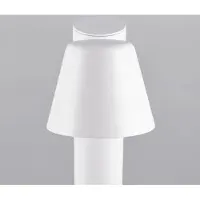 TRIO Veilampe Beni, matt hvit, høyde 100 cm, metall