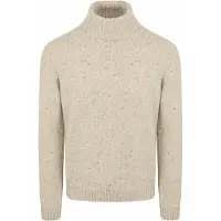 Suitable Turtleneck Donegal Tweed Eco Wool Beige Størrelse