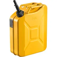 Vevor metallbensinbeholder, 20 l, bensinkanne med tut og komfortabelt håndtak, 6 l/min maks. strømningshastighet, lekkasjesikker og korrosjonsbestandig metallbensintank de fleste biler motorsykkel ATV