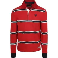 Superdry Rugby Polo Vintage Striper Rød Størrelse