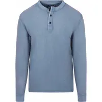 Superdry Lite Textured Grandad Langarmet T-skjorte