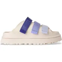 Ugg for woman. 1167430 GoldenGlow sandals in white, blue leather (39), 3 to 5 cm, None, Casual, Sustainable, Recycled polyester