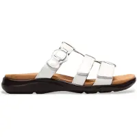 Clarks Shoes for woman. 26185967 Kitly Pearl leather shoes white patent leather white (36.5), Flat, None, Casual
