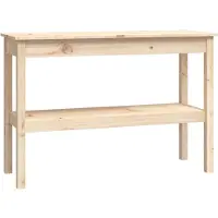 vidaXL Konsollbord 110x40x75 cm heltre furu