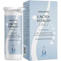 Holistic Lactovitalis Daily Melkesyrebakterier 30 vegetabilske kapsler