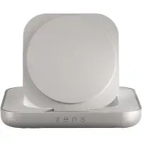 ZENS Nightstand Charger - Trådløst ladestativ - magnetisk + AC-strømadapter - 15 watt - hvit