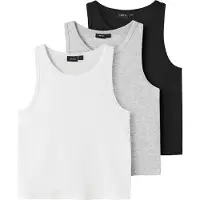 Name it 3-pakning Tanktop