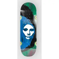 Opera Skateboards Triple Torn Big Mask 10" Skateboard Deck svart