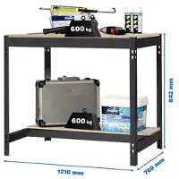 Simonwork (bancos De Trabajo) Bt0 Metallhylle 842x1210x760 Mm