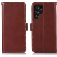 Mtp Products Samsung Galaxy S26 Ultra lommebokveske i lær med RFID - Brun