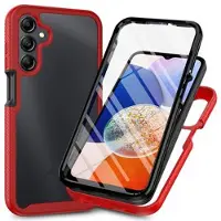 Mtp Products Samsung Galaxy A17/A18 360 Beskyttelse Deksel - Rød / Klar