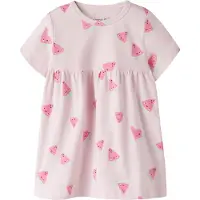 Name it Kjole - NbfVandora - Vugge Rosa/Watermelon - - 62 - Kjole
