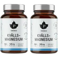 Pureness 2 x Kveldsmagnesium 120 kapsler