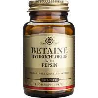 Solgar Betain Hydrochloride, 100 tabletter