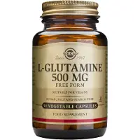 Solgar L-glutamin 500 mg, 50 kapsler