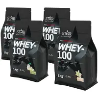 Star Nutrition Mix&Match: 4 x Whey-100 Myseprotein 1 kg