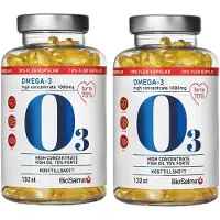 BioSalma 2 x Omega3 Forte 70% 1000 mg 132 kapsler