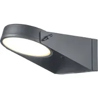 ELSTEAD Utendørs LED-vegglampe Zola, rustfritt stål, grå