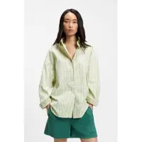 BOSS for woman. 50559241 Bostatta green shirt (38), Casual, Cotton, Long sleeve