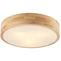 LINDBY taklampe Tanju, Ø40 cm, 3 lyskilder, gummitre, E27