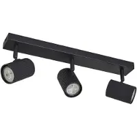 LINDBY downlight Kardis, mørkegrå, 3 lyskilder, metall, GU10