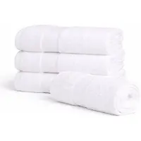 Borg Living Egyptisk bomullshåndkle - 100% egyptisk bomull - Gjestehåndkle 40x60 cm - Orkidé - Hvit