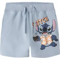 Name It Mini Shorts - NmmAl - Stitch - Blue Tåke - - 4 år (104) - Shorts