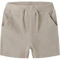Name it Shorts - Strikket - NmmHarve - Chateau Gray - - 2 år (92) - Shorts