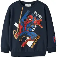 Name it Collegegenser - NmmAlbie - Spider-Man - Navy Blazer - - 4 år (104) - Collegegenser