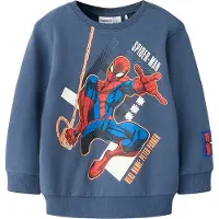 Name it Collegegenser - NmmAlbie - Spider-Man - Vintage Indigo - - 2 år (92) - Collegegenser