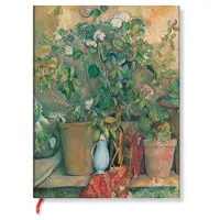 Paperblanks Cezanne’s Terracotta Pots and Flowers Ultra Lined Hardback Journal (Elastic Band Closure)