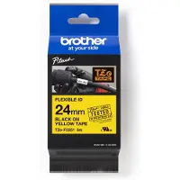 Brother Tape 24 mm black/yellow flexible
