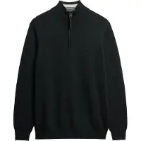Superdry for man. M6110690A Essentials Half Zip Sweater black (XL), Casual, Cotton