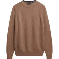 Superdry for man. M6110689A Brown Wool Blend Sweater (XXL), Casual